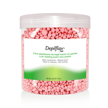 DEPILFLAX 100 WOSK TWARDY BEZPASKOWY DO DEPILACJI PEREŁKA 600G RÓŻOWY